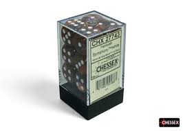 Festival Symphony/White 16mm d6 block (12 dice)